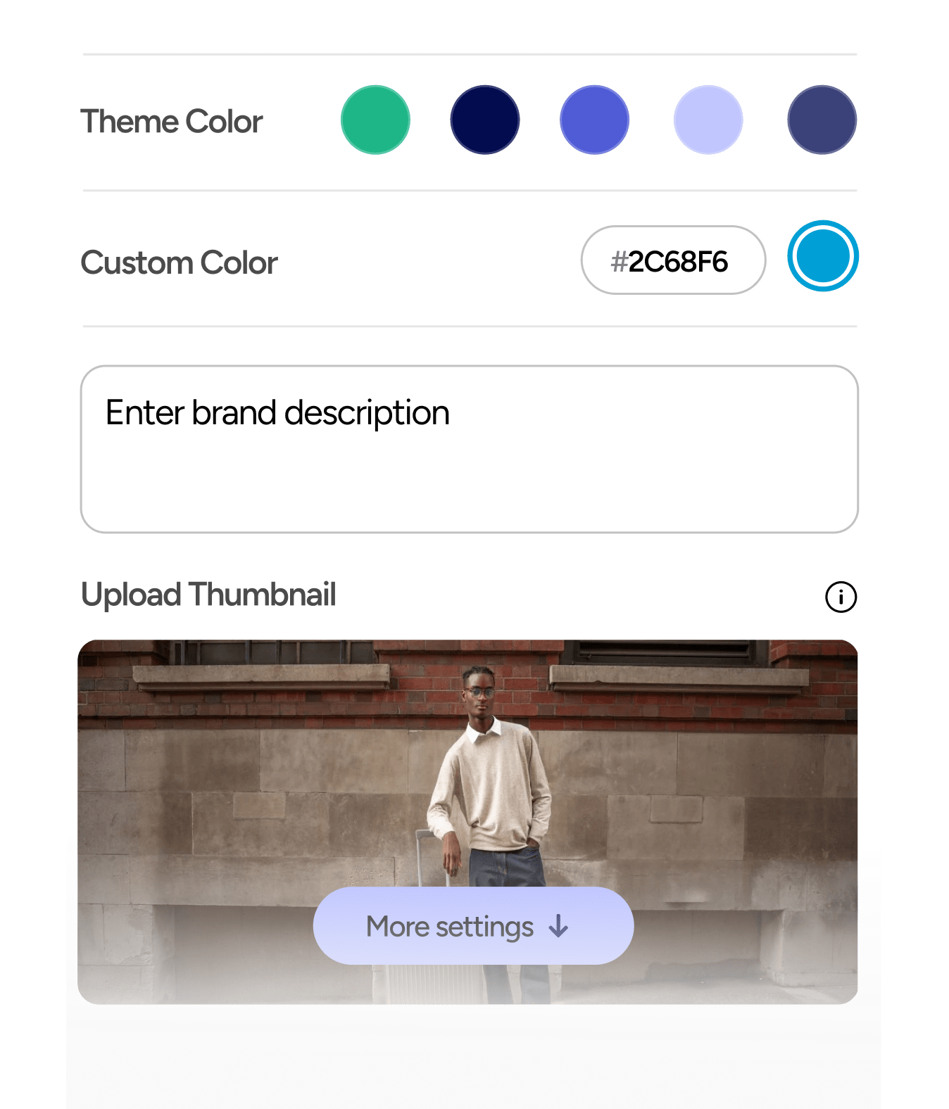 Customize the text, colors, and look to match your brand.